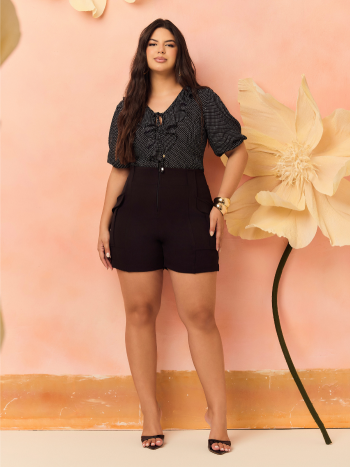 Blusa Dots Babados