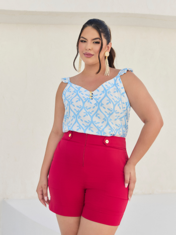 Blusa Alça Foliage
