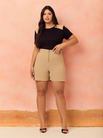 Blusa Comfycurve Bicolor