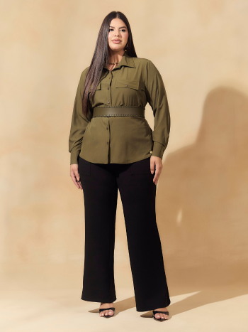 Blusa Camisaria Dots