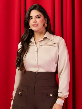 Blusa Camisaria Dobrões