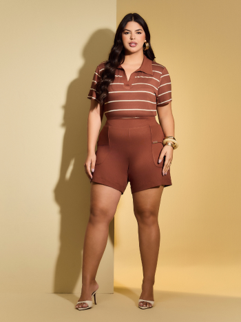 Conjunto Comfycurve Polo Stripe