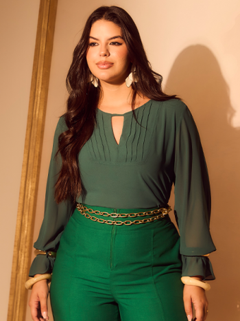 BLUSA COM NERVURAS
