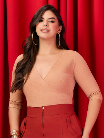 Blusa Comfycurve Transpasse